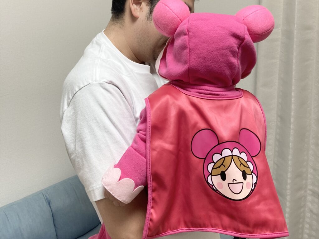 赤ちゃんまんコスプレ後ろ姿