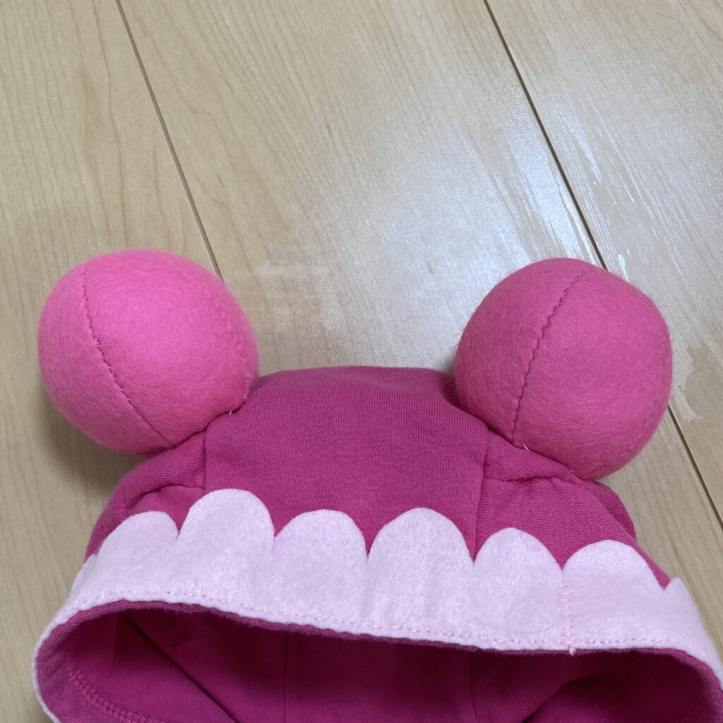 赤ちゃんまん衣装の耳パーツ