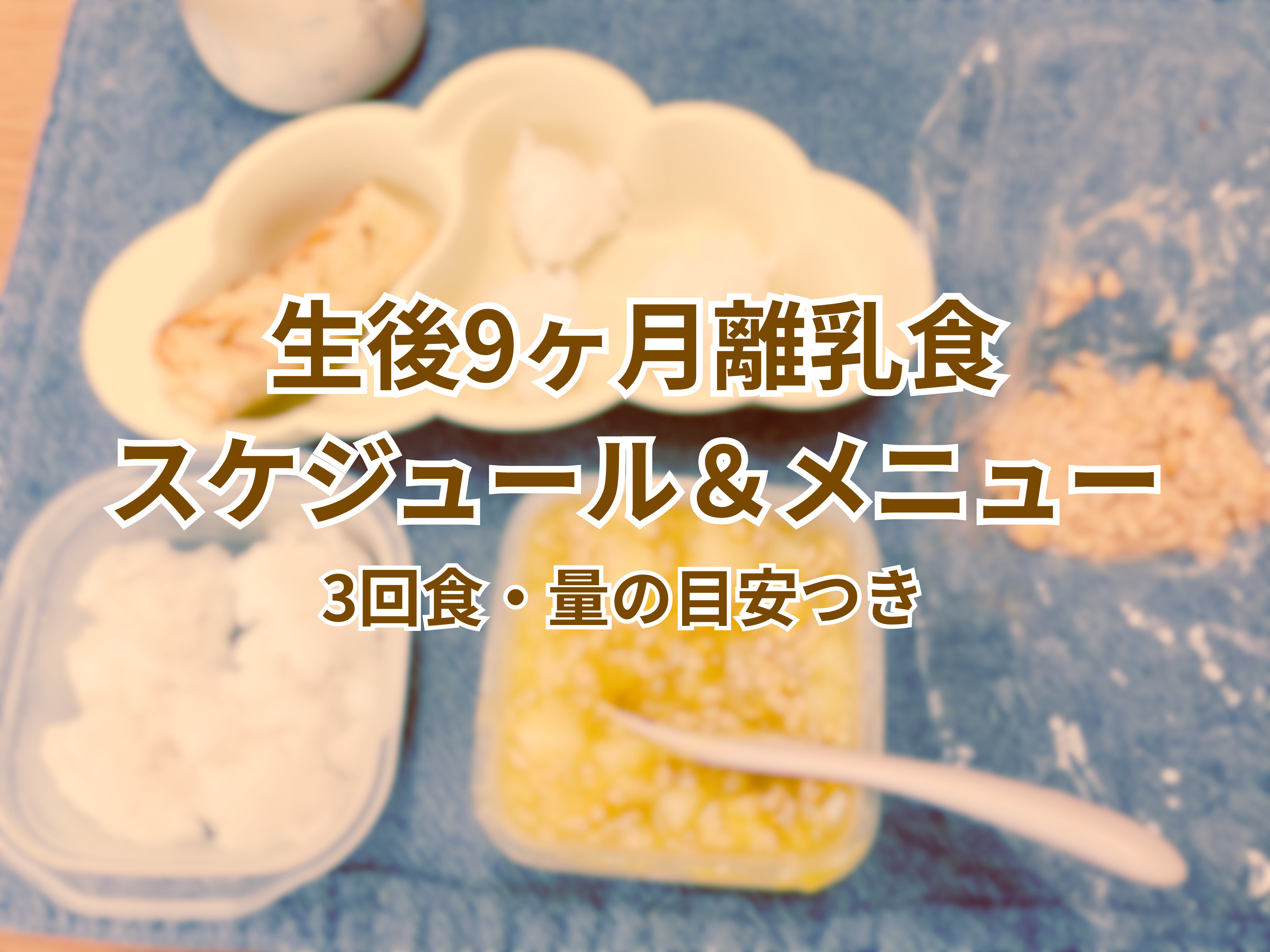 生後9ヶ月離乳食スケジュール・メニュー