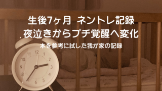 生後7ヶ月のネントレスケジュール実例｜夜泣きはプチ覚醒に、お昼寝3回→2回へ移行した時期