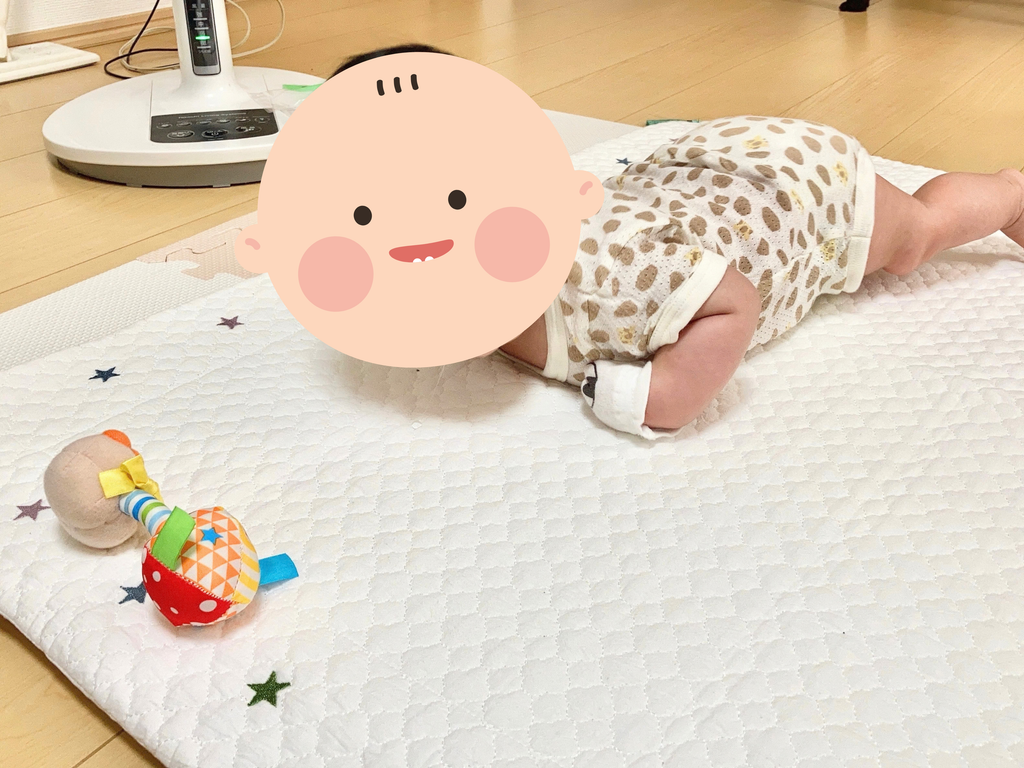 生後3ヶ月、タミータイムの様子